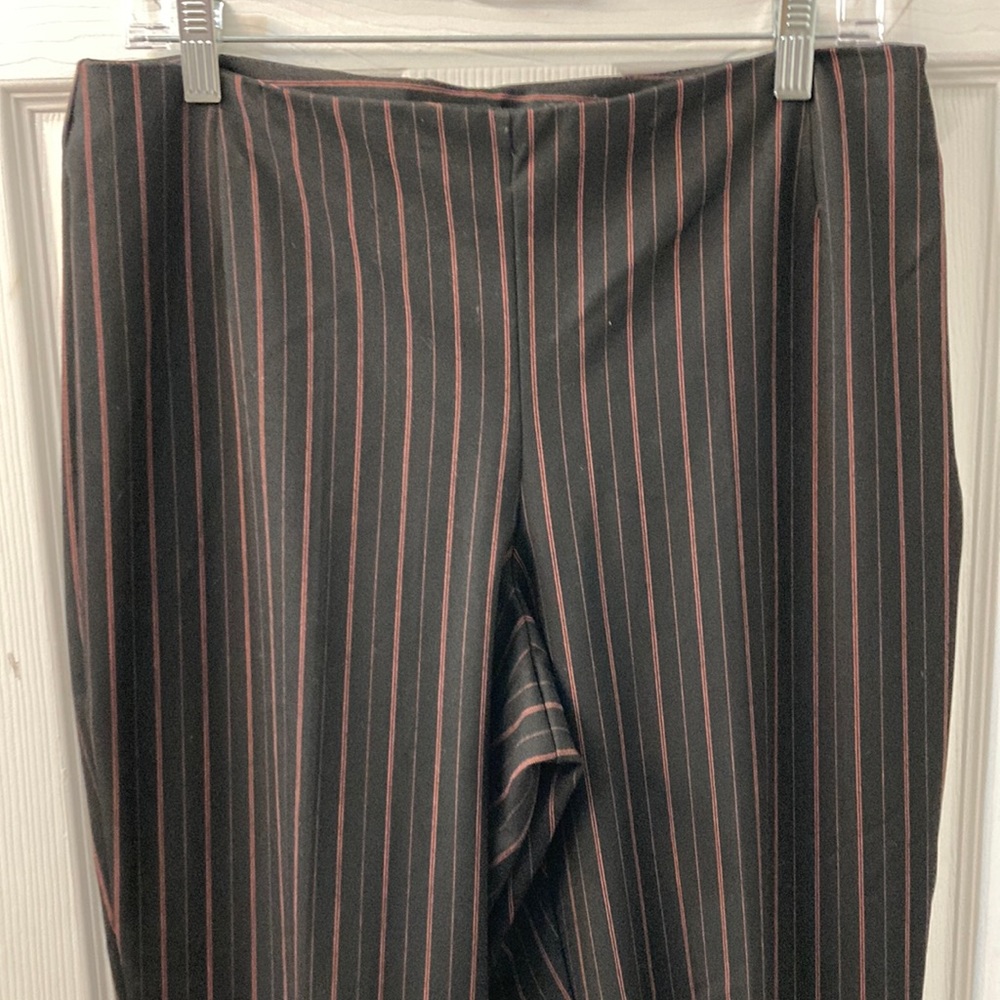 NWOT Black with pink Pinstripe Slacks by Studio by Liz Claiborne.